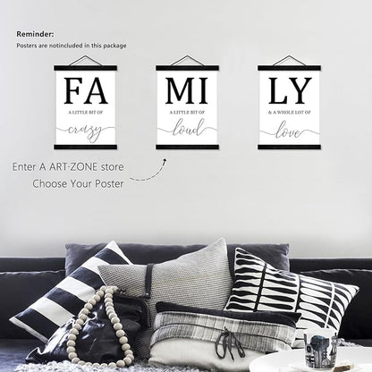 4 Pack Magnetic Picture Frames - 12x16 12x18 12x24 Poster Frame Hanger for Photo Picutre Canvas Artwork Art Print Wall Hanging