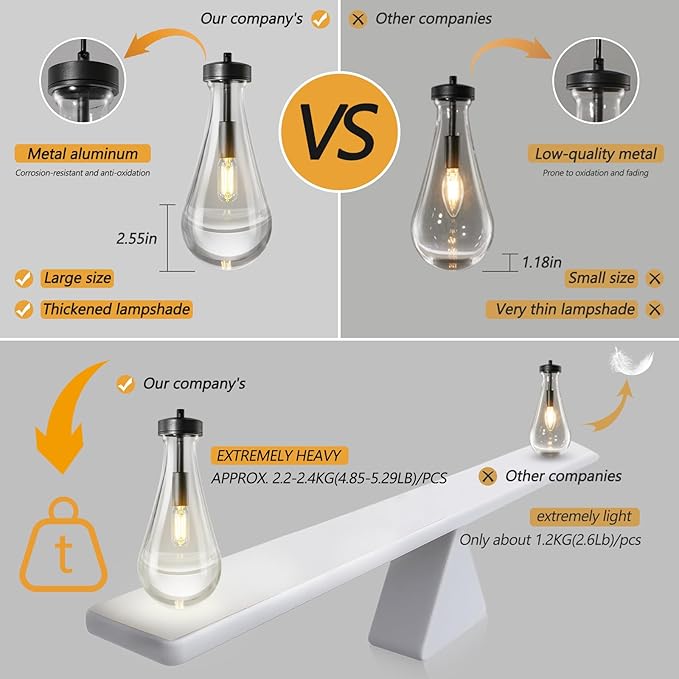 Raindrop Wall Sconces Black Crystal Sconces Wall Decor Modern Lighting Glass Bathroom Sconces Indoor Vanity Light Wall Lamp for Bedroom Living Room Stair(4-Light)