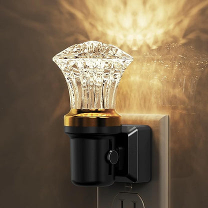 L LOHAS LED Night Light, LED Night Lights Plug into Wall, Dimmable Night Light Plug in with Auto Light Sensor, 3000K Warm White 0-100LM, Adjustable Brightness Nightlight, Bathroom Hallway Bedroom