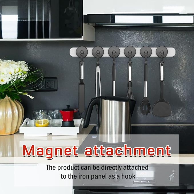 FINDMAG 100 LBS Magnetic Hooks Heavy Duty, 20 Pack Extra Strong Magnetic Hooks for Hanging, Neodymium Magnet with Hook for Cruise Cabins, Large Magnetic Swivel Hooks for Garage, Kitchen, Office, Grill