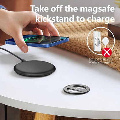 ZXM Magnetic Phone Kickstand for Magsafe, Phone Kickstand Attachment, X1 Magsafe Stand for iPhone 16/16 Plus/16 Pro/16 Pro Max,15/14/13/12 Series&Huawei,Samsung