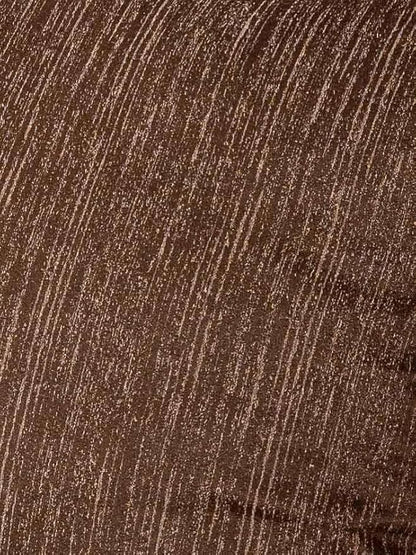 Decorative Cushion Covers, 360 GSM Poly Cotton Jacquard Fabric, Plain Solid Textured, Dark Brown, 22" x 22", Handmade, Eco-Friendly, Pack of 2