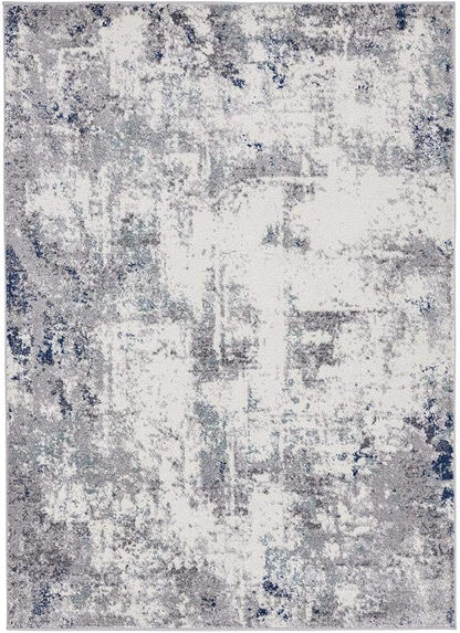 LUXE WEAVERS Hampstead Abstract Area Rug - Medium Pile, Modern Area Rug, Ivory / 8 x 10