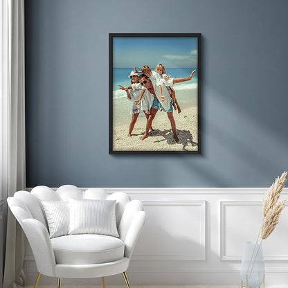 wall26 Custom Framed Poster Wall Art for Living Room, Bedroom Canvas Prints for Home Decoration Ready to Hang - 12"x16" Black