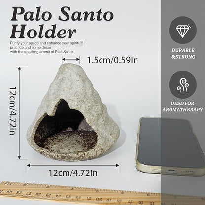 Pure White Zongzi Palo Santo Holder – Elegant Sage Cone Incense Dish for Zen Meditation & Energy Cleansing – Ideal for Aromatherapy, Stress Relief, and Mindfulness Decor Gifts.