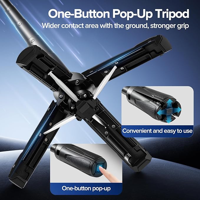 Magnetic Mini Phone Selfie Stick, 4-in-1 Portable Magnetic Selfie Stick for iPhone/Android, Magnetic Chuck＆Clip 2 in 1, with Remote & 2 Fill Light for Photography, Vlogging, TikTok