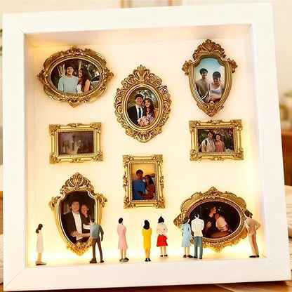 DIY Mini Museum Silhouette Box Unique Memory Keepsake for Home Decor 2026 New Mini Museum Display (White)