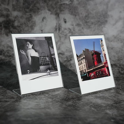 iFreak Polaroid Photo Frame for Polaroid Now i-Type/600/SX-70/OneStep+/Instax Wide 300/200/210 3.5 x 4.25 inch Films,L-Shape Memory Display Frame. (6 Pack, 3.5X4.25)