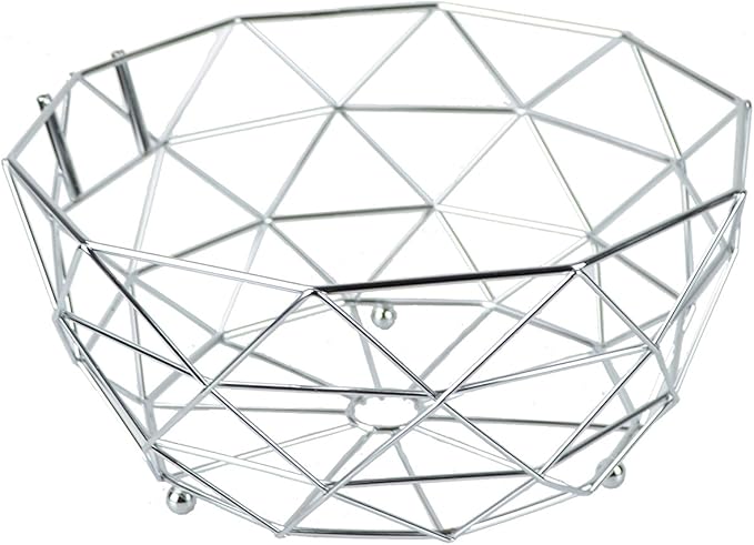 ROSYLINE Fruit basket banana hanger, removable banana hanger, home decoration (chrome)