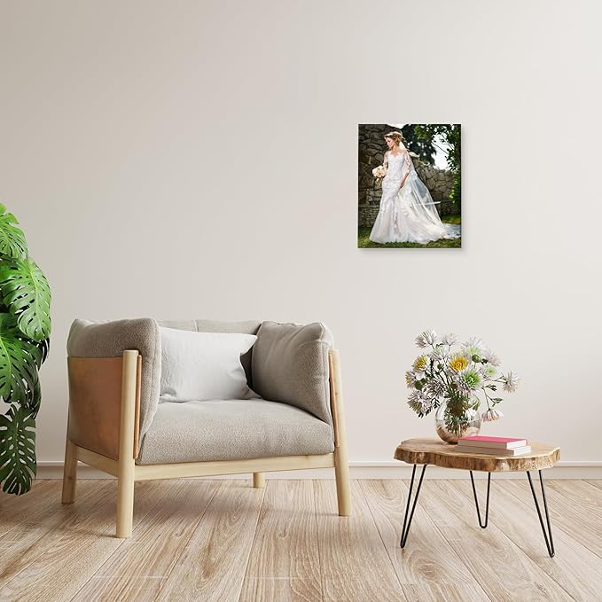 YYYYHPP Canvas Prints with Your Photos, Personalized Photo to Canvas Wall Art,Canvas Printing for Wedding, Family, Baby, Pets, Home Office Decor, Wrapped Frame 20"x24"