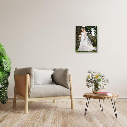 YYYYHPP Canvas Prints with Your Photos, Personalized Photo to Canvas Wall Art,Canvas Printing for Wedding, Family, Baby, Pets, Home Office Decor, Wrapped Frame 20"x24"