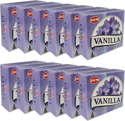 Vanilla Incense Cones And Cone Incense Burner Bundle Insence Insense Hem Incense