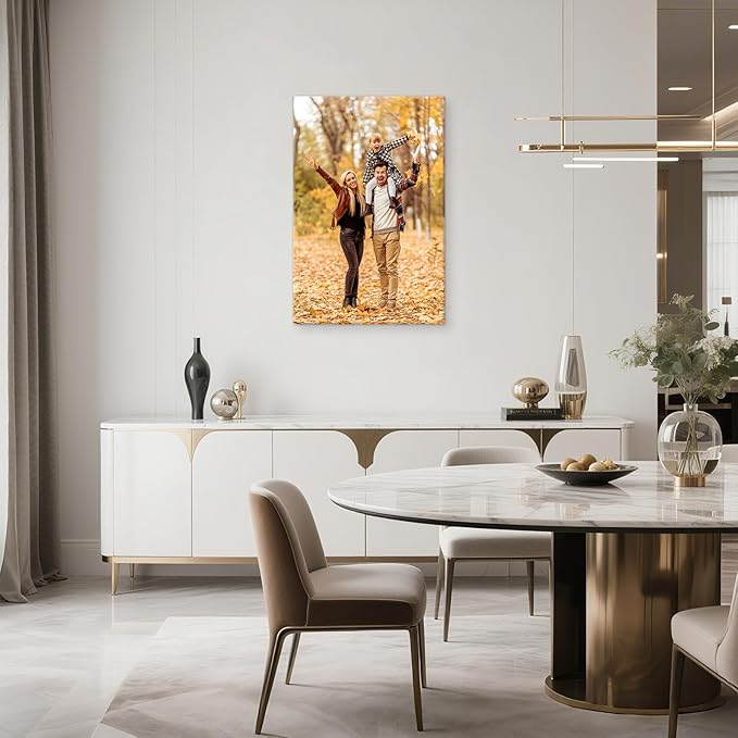 YYYYHPP Canvas Prints with Your Photos, Personalized Photo to Canvas Wall Art,Canvas Printing for Wedding, Family, Baby, Pets, Home Office Decor, Wrapped Frame 24"x36"