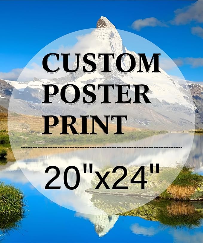 jenesaisquoi Custom Canvas Art Print 20" x 24", Upload Your Photo Image Custom Personalized Photo to Poster Printing Home Decor Wall Art Prints (Unframed)