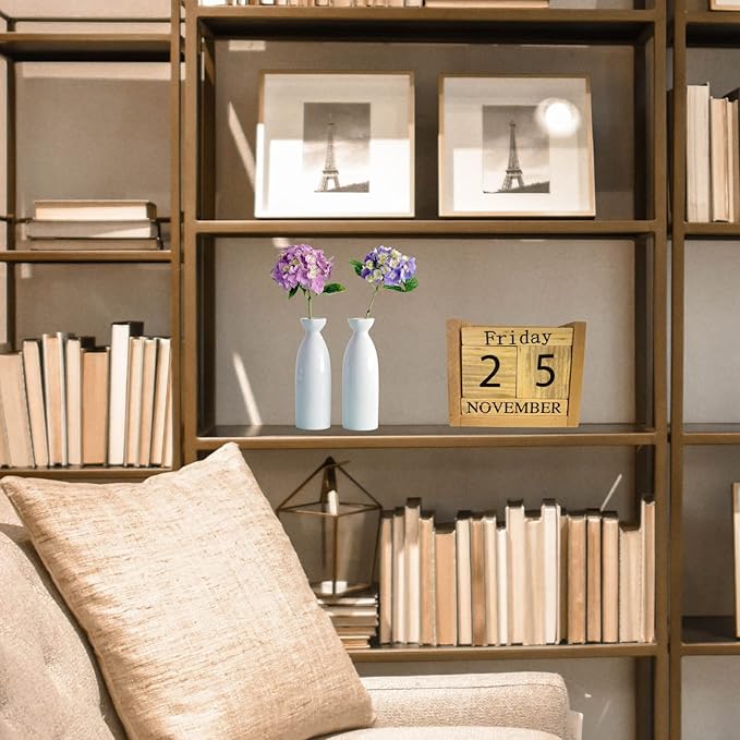 Office Calendar, Office Gift, Block Desk Calendars 2026, Lang Calendars 2026, Perpetual, Wood Office Accesory, Date Day Week Month, New Year, Christmas Gift, School.