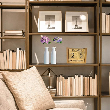 Office Calendar, Office Gift, Block Desk Calendars 2026, Lang Calendars 2026, Perpetual, Wood Office Accesory, Date Day Week Month, New Year, Christmas Gift, School.