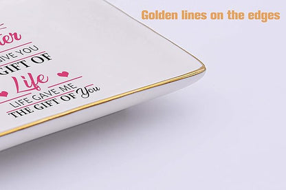 Mother's Day Gift for Bonus Daughter-Daughter-in-Law Gift-Step Daughter Gift-Birthday Gift-Graduation Gift-Christmas Gift,I Didn't Give You the Gift of Life- Jewelry Holder Ring Dish Trinket Tray