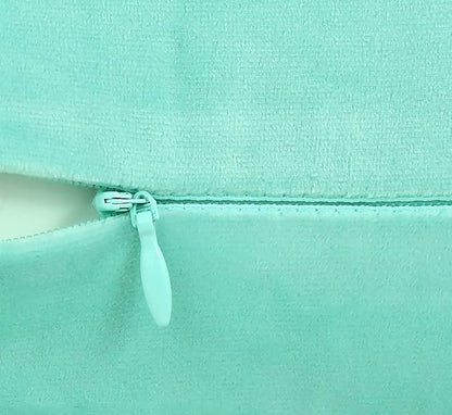 Jeneoo Comfy Soft Thick Velvet Throw Pillow Covers Decorative Solid Lumbar Couch Cushion Cases for Bedroom Car Decor (Mint Green, 12 x 20 Inches, 2 Pieces)