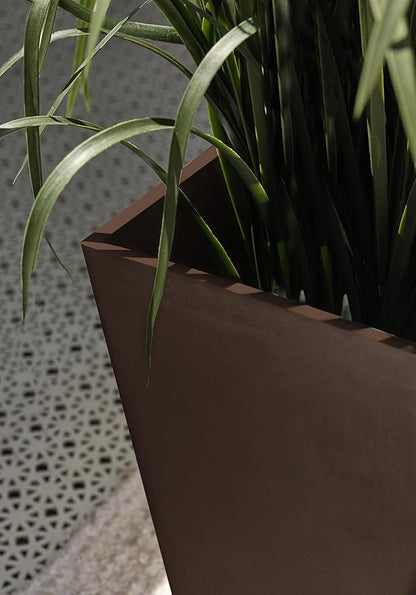 Veradek V-Resin Indoor/Outdoor Taper Planter (26 inch, Espresso)