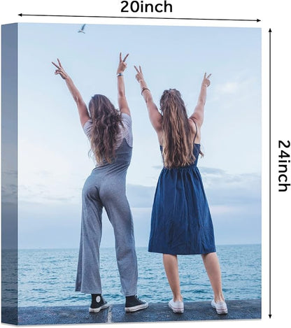 12" x 16" Personalized Photo to Canvas Print Wall Art - Custom Your Picture on Wall Art