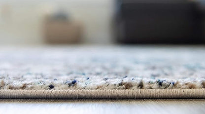 Rugs.com Arlington Collection Rug – 6 Ft Runner Grey Medium-Pile Rug Perfect for Hallways, Entryways