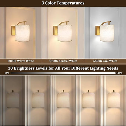 Battery Operated Wall Sconces Set of 2 Rechargeable Wall Lights with Remote Dimmable Magnetic LED Bulbs12 RGB Colors and Timer Wireless Sconces for Bedroom Living Room