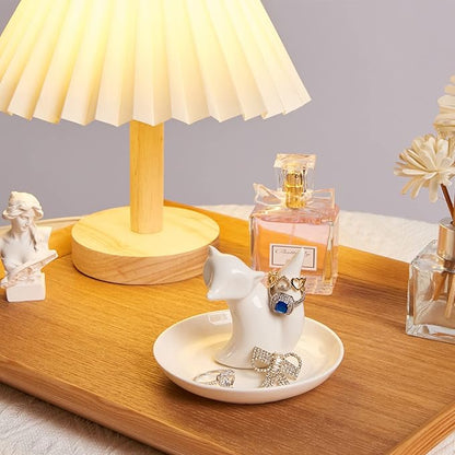 Fox Gifts Fox Ring Dish Jewelry Holder Ring Stand, Funny Gifts for Women Friend Mom Grandma Nana Aunt Birthday Mother's Day Christmas Valentines Gift, Fox Decor