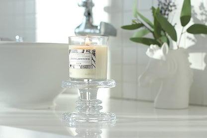 Aronica Organic Soy Candles - Lavender Lemon Essential Oil, Luxury Home Spa Gift for Women, Energizing Scent