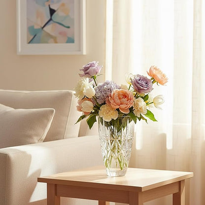 Marquis by Waterford Personalized 9" Sparkle Vase, Custom Engraved Crystal Vase for Flowers, Elegant Home Decor