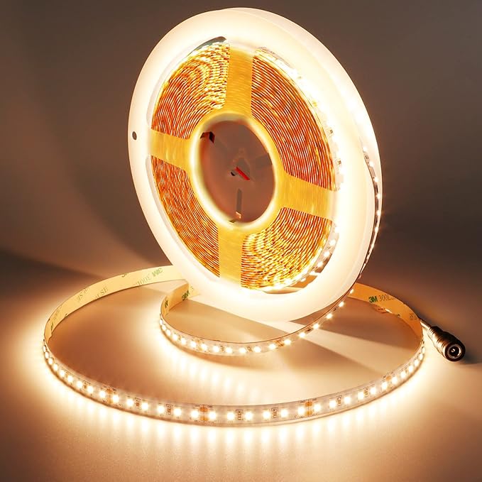 JOYLIT 24V LED Strip Lights 32.8ft 3000K Warm White 450lm/ft Bright CRI 92+, UL Premium 1200LEDs Density SMD 2835 10M 150W 12800lm Dimmable Indoor Tape Light for Residential, Commercial, Industrial