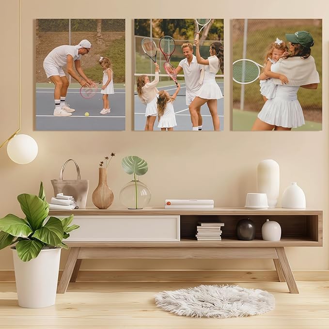 JIMUJIA Custom Canvas Art Print 16"x20" – Unframed Personalized Wall Art, Custom Photo or Portrait, Modern Artwork for Living Room, Bedroom, Office, Home Decor (16×20in, No Frame)