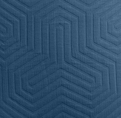 Threadmill Luxury Cotton Blankets for King Size Bed | All-Season Cozy 100% Cotton King Size Blanket | Aster Soft & Lightweight Coverlet fits California King Size Bed, 104x92 | Folkstone Blue
