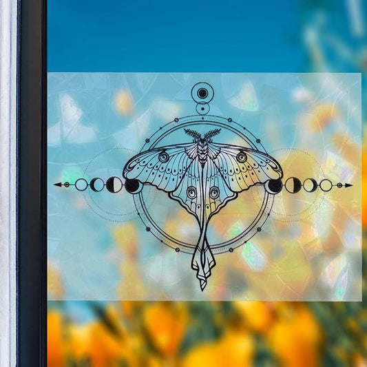 Olicard Suncatcher Sticker Indoor Rainbow Prism Film for Bedroom Decoration, Anti-Collision Window Decals for Bird Strikes, Sun Catchers, Rainbow Maker for Home Decor