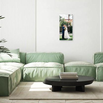 YYYYHPP Canvas Prints with Your Photos, Personalized Photo to Canvas Wall Art,Canvas Printing for Wedding, Family, Baby, Pets, Home Office Decor, Wrapped Frame 12"x24"