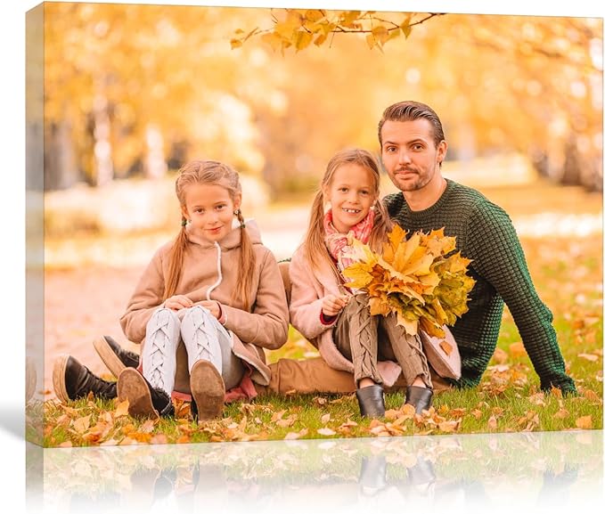 GMissT Canvas Prints With Your Photos - Personalized Pictures On Canvas Custom Poster for Home Decor - Floating Frames & Gift Wrapping Available