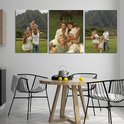 JIMUJIA Custom Canvas Art Print 18"x24" - Unframed Artwork, Personalized Wall Decor, Customizable Photo, Custom Portrait, Office, Living Room, Bedroom Wall Art(18×24in,Unframe)