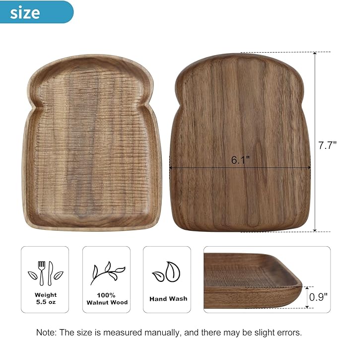 Hand-Carved Walnut Wood Tabletop Accent, Decorative Wooden Serving Piece with Natural Grain for Table Styling and Display
