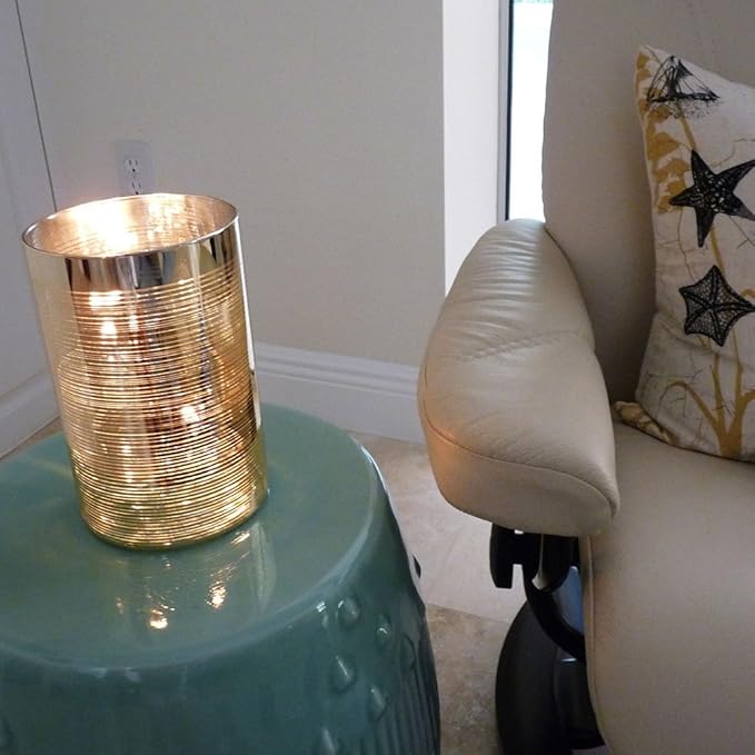 Firefly Fuels Refillable Glass Oil Candle - 2 oz Liquid Candle for Indoor Use, Outdoor Events, Emergency Lighting - Clean Burning with Wick and Holder Included. Use with Liquid Paraffin or Lamp Oil