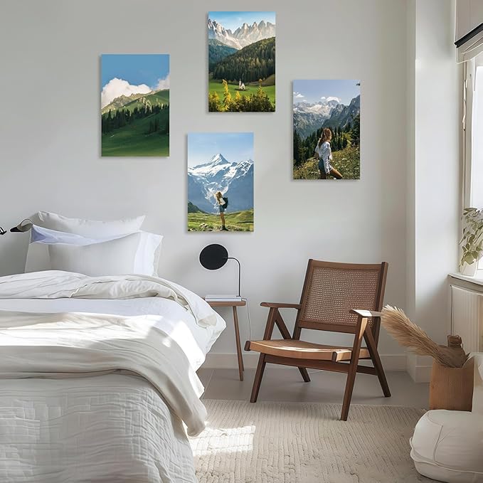 JIMUJIA Custom Canvas Art Print 12"x18" - Unframed Artwork, Personalized Wall Decor, Customizable Photo, Custom Portrait, Office, Living Room, Bedroom Wall Art(12×18in,Unframe)