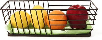 Spectrum Diversified Wright Bread Basket, Classic Kitchen Design for Breads, Roll, Muffin, Pastries & Baked Good Storage, Traditional Style Snack & Food Holder for Serving