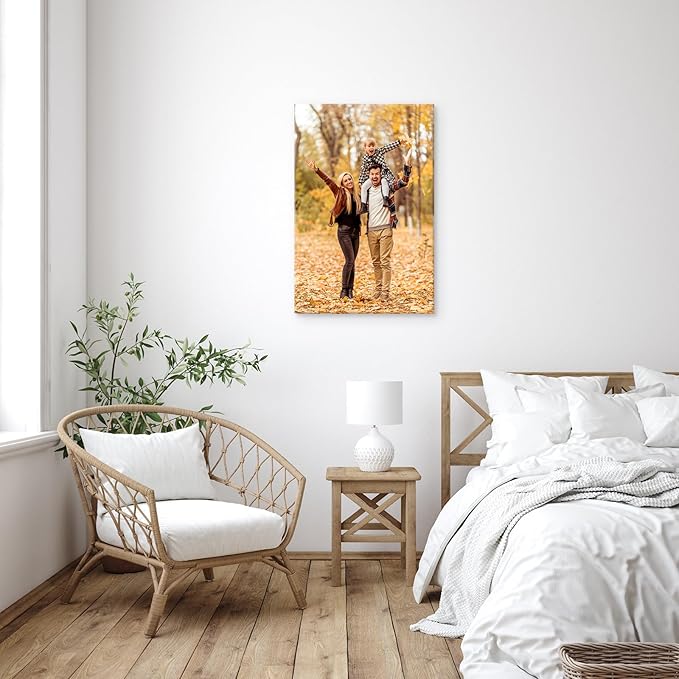 YYYYHPP Canvas Prints with Your Photos, Personalized Photo to Canvas Wall Art,Canvas Printing for Wedding, Family, Baby, Pets, Home Office Decor, Wrapped Frame 24"x36"