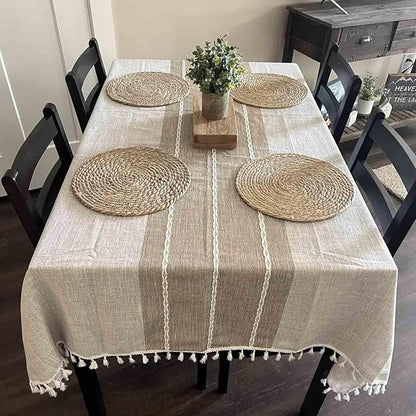 Woven Placemats Set of 4, 10 Inch Medium Rattan Placemats Wicker Place Mats,Natural Farmhouse Jute Braided Table Runner for Kitchen Countertops, Housewarming Gift,Table, Home Decor(10 Inch)