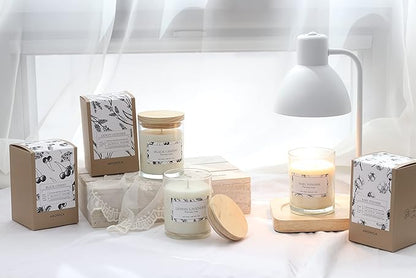 Aronica Cotton Candle for Home Scented, Baby Powder Candles Highly Scented, Lily of The Valley Candle Gift, Cute Soy Gifts for Women, Candles for New Home Scented, Clean Non Toxic So Wax