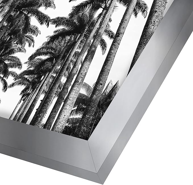 Americanflat 22x28 Poster Frame with Polished Plexiglass - Silver Picture Frame - Wide Photo Frames Made of Engineered Wood for Vertical or Horizontal Wall Display - Epic Collection - Silver