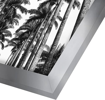 Americanflat 22x28 Poster Frame with Polished Plexiglass - Silver Picture Frame - Wide Photo Frames Made of Engineered Wood for Vertical or Horizontal Wall Display - Epic Collection - Silver