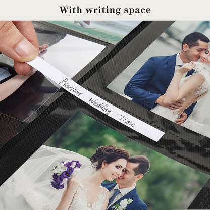 Mublalbum Photo Album 4x6 1000 Photos Linen Cover Large Picture Book Holds Horizontal and Vertical Pockets for Wedding Family Anniversary and Baby (Dark Green)