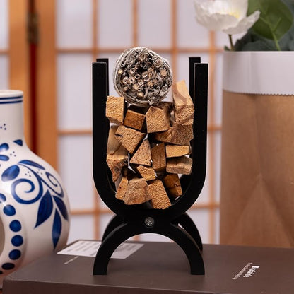 Wooden Palo Santo Holder-Incense Storage Ideal for Palo Santo Sticks&Sage|Perfect for Meditation, Zen Rituals Energy Cleansing|Spiritual Decor for Yoga, Mindfulness Aromatherapy