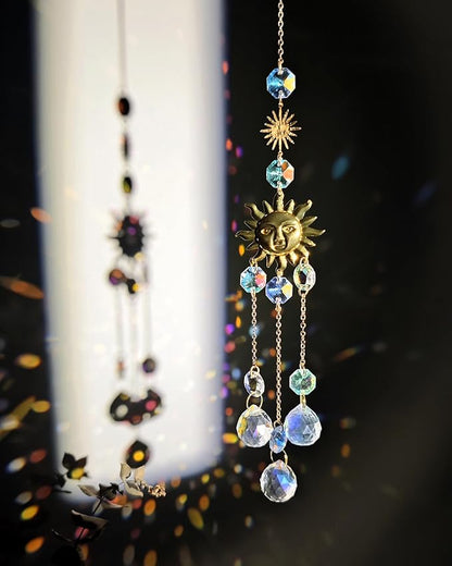 Suncatchers for Windows Hanging Prism Beads Crystal Sun Catcher Indoor Ornament Rainbow Maker Home Decoration