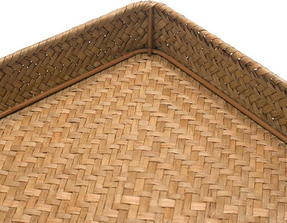 Seagrass Letter Tray, Woven Desk Tray, Wicker Desktop Basket Organizer for Papers, Documents, Magazines, Files