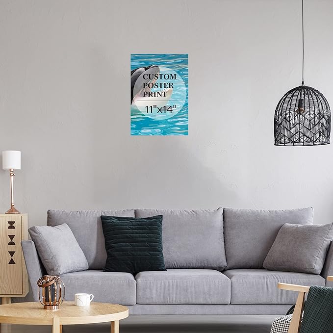 jenesaisquoi Custom Canvas Art Print 11" x 14", Upload Your Photo Image Custom Personalized Photo to Poster Printing Home Decor Wall Art Prints (Unframed)